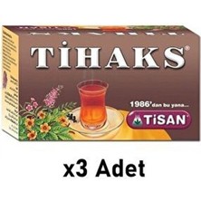 Tisan Tihaks Bitki Çayı 20 Süzen Poşet 3 Adet Vitamin ve Mineral Zengin Gün Boyu Enerji