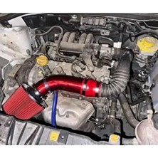 Fiat Egea 1.4 Benzinli Krom Borulu Spor Açık Hava Filtre Seti -Boru Çapı 7,6cm-Uzunluk 23CM