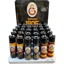 İndirim Center Galatasaray Lisanslı Taşlı Taraftar Çakmak 3 Adet Rüzgar Geçirmez Özellikte Şık Tasarım
