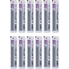 Ceramics 0,7 Versatil Uç Min 2b 70 mm 48'li 12'li Tüp 1 Paket 576 Minyeni Dökülmez Kapak