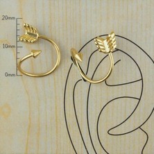 Aida Jewelss 316 L Cerrahi Çelik Ok Spayk Halka Piercing