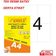AC4030 105X148,5MM Laser/lazer A4 Kendinden Yapışkanlı Etiket