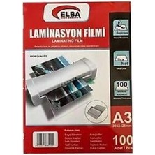 Elba Laminasyon Filmi A3 100 Micron 303X426Mm (100 Lü Paket)