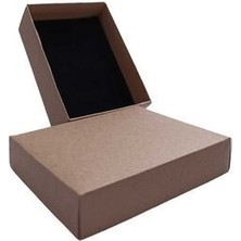 Fatih Kutu Fatihkutu 8X6X3 Kraft Renk Süngerli Takı Kutusu Kişiselleştirilebilir 25 Adet Özel Hediye