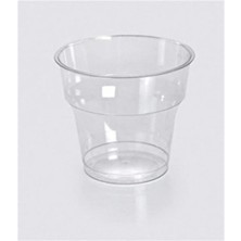 Nevpack Yamaç Global Şeffaf Kristal Mika Ekstra Sert Plastik Bardak 180 cc 25 Adet