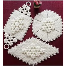 Deggez El Emeği 3 Parça Çeyizlik Lif Takımı