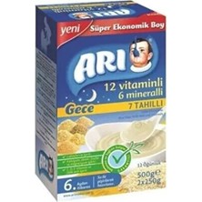 Arı Mama Arı 7 Tahıllı Kaşık Maması 500 gr 12 Vitamin ve 6 Mineral İçeren Bebek Gıdası