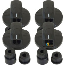 Arçelik Uyumlu Düğme 4 Lü Takımı Ankastre Set Üstü Ocak Düğmesi