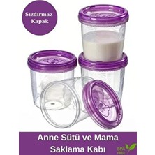 UCR Home 4'lü Süt & Mama Saklama Kabı Seti
