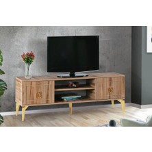 Bera Ceviz - Gold Duygu Tv Sehpası