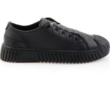 Siyah Hakiki Deri Kadın Casual Ayakkabı K01331170303