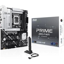 Asus Prıme Z890-P Wıfı Ddr5 8666MT/S 1xhdmı 1xdp 1xusb Type-C 4xm.2 Atx 1851P (Intel Ultra Processors Serıes 2)