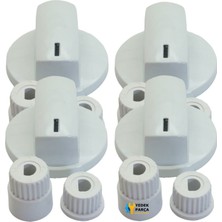 Arçelik Uyumlu Düğme 4 Lü Takımı Ankastre Set Üstü Ocak Düğmesi