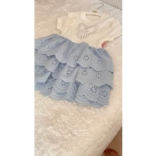 Kız Çocuk Fisto Etekli 6 Farklı Renkli Kat Kat Elbise