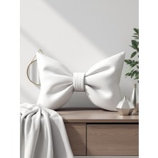 Fiyonk Görünümlü Xxl Dekoratif Keten Kumaş Yastık Dolgulu Fiyonk Hediye Yastık Kırlent (40X60CM)