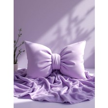 Fiyonk Görünümlü Xxl Dekoratif Keten Kumaş Yastık Dolgulu Fiyonk Hediye Yastık Kırlent (40X60CM)