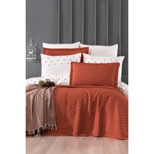 Çeyiz Diyarı Fiona 10 Parça Pikeli Çeyiz Seti Kiremit