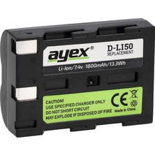 D-LI50, NP-400 Batarya, Pentax, Konica, Minolta, Sigma ve Samsung ile Uyumlu