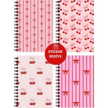 A5 Spiralli Okul Defteri-80 Yaprak 4'lü Set