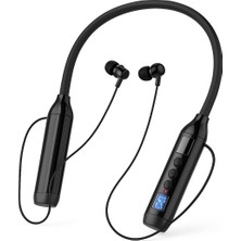 Digi Monster Leerfei Comfort-05 | 600 Saat Müzik Süresi | Bluetooth 5.4 | Kablosuz Boyun Askılı Kulaklık |lcd Ekranlı