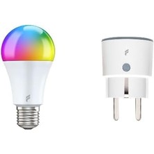 Akıllı Priz ve LED Ampül Seti, Wi-Fi ile Uzaktan Kontrol, Anlık Enerji Tüketim Takibi, Zamanlayıcı