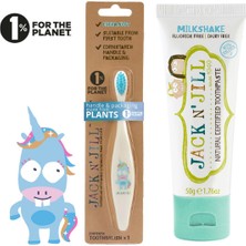 Jack N’jill Doğal Sertifikalı Bebek/çocuk Diş Seti (Unicorn Diş Fırçası + Milkshake Aromalı Diş Macunu 50G)