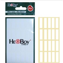Herboy Etiket 4’lü Paket | 640 Adet (8X20) – Okul & Hobi