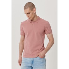 WRANGLER Erkek Gül Kurusu Regular Fit Polo Yaka T-Shirt