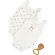 BabyCosy Organic Wear Bebek 2li Askılı Zıbın Body %100 Organik Pamuk - Bebek ve Yenidoğan Serisi - CSY8135