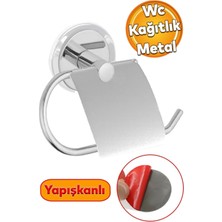 Paslanmaz Metal Rulo Kağıtlık | Suya Dayanıklı Banyo Aparatı