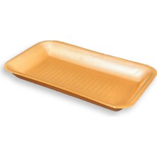 1000GR Turuncu Köpük Tabak Kap - Kasap Kabı Et Tabağı