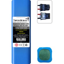 Tekno Bravo (Anker Eufy X8 Hibrid Uyumlu) 6400MAH 92,16WH Robot Süpürge Yedek Bataryası