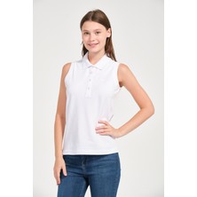 Kadın Regular Fit Kolsuz Polo