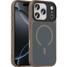 Apple iPhone 17 Pro Kılıf Mat Arka Yüzey Wireless Şarj Özellikli Redclick Flet M-Safe Kapak