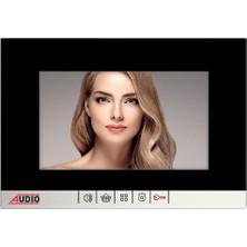 Audıo 001189 Bus Plus 7" Görüntülü Diafon (Mekanik Butonlu) -  Siyah