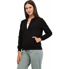 Lumberjack Wb SN77 5pr Siyah Kadın Eşofman Üstü