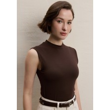 Sıfır Kol Bambu Body Acı Kahve