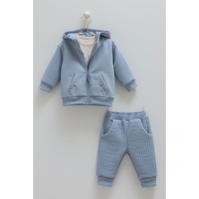 Caramell Anımals Word Üçlü Takım (03-24 Ay Arası) - Indigo Mavi