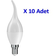 Rutter RT-1189 5W Kıvrımlı LED Mum Ampul 3000K Sarı Işık E14