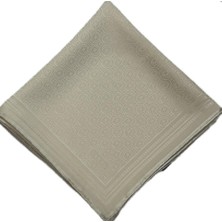 Vakko Jakar Monogram Ipek Eşarp 41363-EKRU