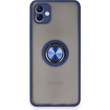 Pilanix Samsung Galaxy A05S Kılıf Kamera Korumalı Yüzüklü Manyetik Standlı Arkası Buzlu Iring Kapak