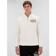 Everlast Bronx Nyc Half Zip Regular Beyaz Erkek Sweatshirt