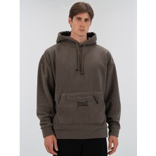 Everlast Winter Essentials Füme Erkek Kapüşonlu Polar Hoodie