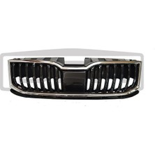 25 5E0853653CX - Panjur Ön Komple Çerçeve Çıtası Krom Octavıa 18-21