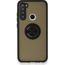Pilanix Xiaomi Redmi Note 8 Kılıf Kamera Korumalı Yüzüklü Manyetik Standlı Arkası Buzlu Iring Kapak