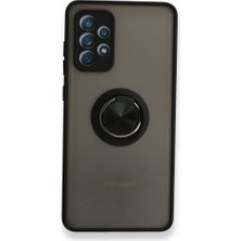 Pilanix Samsung Galaxy A23 Kılıf Kamera Korumalı Yüzüklü Manyetik Standlı Arkası Buzlu Iring Kapak