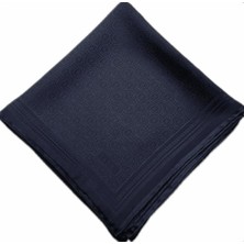 Vakko Jakar Monogram Ipek Eşarp 41363-LACIVERT