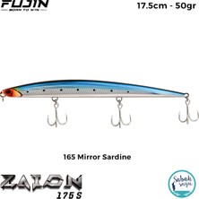Fujin Zaion 175S 17.5cm 50GR Maket Balık 165 Mirror Sardine