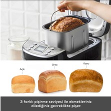 KARACA 15 Programlı Hamur Yoğurma Ekmek Yapma Makinesi 45 Farklı Tarifli Kitapçık 1500 gr Kapasite + Hassas Mutfak Tartısı