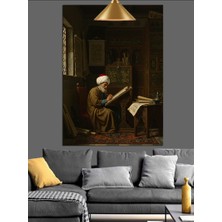 Eski Zaman Yazarı Dekoratif Kanvas - Mdf Ahşap Tablo